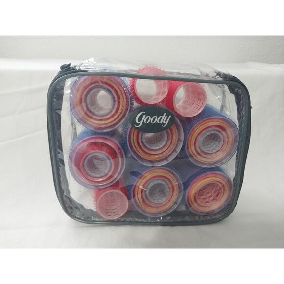 Goody Other - Goody Self Holding Rollers Original Zip Travel Pack 5 Sizes With Clip